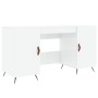 Sperrholz Schreibtisch glänzend weiß 140x50x75 cm von vidaXL, Schreibtische - Ref: Foro24-829518, Preis: 124,44 €, Rabatt: %