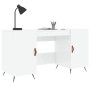 Sperrholz Schreibtisch glänzend weiß 140x50x75 cm von vidaXL, Schreibtische - Ref: Foro24-829518, Preis: 124,44 €, Rabatt: %