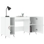 Sperrholz Schreibtisch glänzend weiß 140x50x75 cm von vidaXL, Schreibtische - Ref: Foro24-829518, Preis: 124,44 €, Rabatt: %
