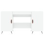 Escritorio madera contrachapada blanco brillante 140x50x75 cm de vidaXL, Escritorios - Ref: Foro24-829518, Precio: 124,34 €, ...