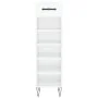 Mueble zapatero madera contrachapada blanco brillo 30x35x105 cm de vidaXL, Armarios y almacenamiento - Ref: Foro24-829670, Pr...