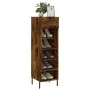 Smoked oak engineered wood shoe rack 30x35x105 cm by vidaXL, Closets and storage - Ref: Foro24-829689, Price: 44,92 €, Discou...