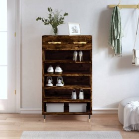 Zapatero Holzwerkstoff Räuchereiche 60x35x105 cm von vidaXL, Schränke und Lagerung - Ref: Foro24-829593, Preis: 72,95 €, Raba...