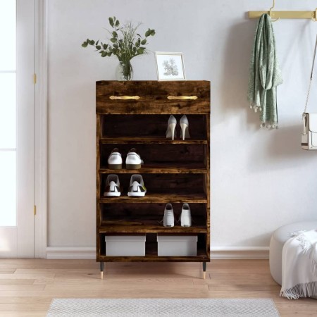 Zapatero Holzwerkstoff Räuchereiche 60x35x105 cm von vidaXL, Schränke und Lagerung - Ref: Foro24-829593, Preis: 72,95 €, Raba...