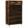 Engineered wood smoked oak shoemaker 60x35x105 cm by vidaXL, Closets and storage - Ref: Foro24-829593, Price: 72,07 €, Discou...