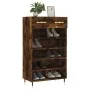 Engineered wood smoked oak shoemaker 60x35x105 cm by vidaXL, Closets and storage - Ref: Foro24-829593, Price: 72,07 €, Discou...