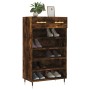 Zapatero Holzwerkstoff Räuchereiche 60x35x105 cm von vidaXL, Schränke und Lagerung - Ref: Foro24-829593, Preis: 72,95 €, Raba...