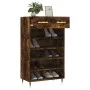 Engineered wood smoked oak shoemaker 60x35x105 cm by vidaXL, Closets and storage - Ref: Foro24-829593, Price: 72,07 €, Discou...
