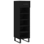 Black engineered wood shoe rack 30x35x105 cm by vidaXL, Closets and storage - Ref: Foro24-829701, Price: 76,77 €, Discount: %
