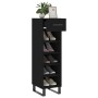 Black engineered wood shoe rack 30x35x105 cm by vidaXL, Closets and storage - Ref: Foro24-829701, Price: 77,94 €, Discount: %