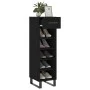 Black engineered wood shoe rack 30x35x105 cm by vidaXL, Closets and storage - Ref: Foro24-829701, Price: 76,77 €, Discount: %