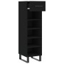 Black engineered wood shoe rack 30x35x105 cm by vidaXL, Closets and storage - Ref: Foro24-829701, Price: 77,94 €, Discount: %