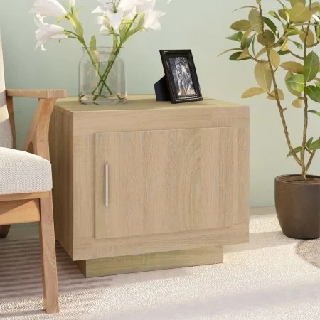 Mesa de centro madera contrachapada roble Sonoma 51x50x45 cm de vidaXL, Mesas de centro - Ref: Foro24-811802, Precio: 50,03 €...