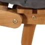 Sun loungers with cushions 2 pcs solid dark gray acacia wood by vidaXL, Loungers - Ref: Foro24-3155472, Price: 316,02 €, Disc...