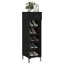 Schwarzes Schuhregal aus Holzwerkstoff, 30 x 35 x 105 cm von vidaXL, Schränke und Lagerung - Ref: Foro24-829677, Preis: 72,33...