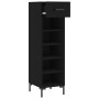 Black engineered wood shoe rack 30x35x105 cm by vidaXL, Closets and storage - Ref: Foro24-829677, Price: 73,45 €, Discount: %