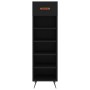 Zapatero madera de ingeniería negro 30x35x105 cm de vidaXL, Armarios y almacenamiento - Ref: Foro24-829645, Precio: 41,93 €, ...