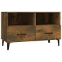 TV-Schrank aus geräuchertem Eichensperrholz, 80 x 36 x 50 cm von vidaXL, TV-Möbel - Ref: Foro24-817492, Preis: 70,72 €, Rabat...