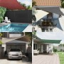 Toldo de vela cuadrado tela Oxford rojo 5x5 m