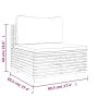 4-piece garden furniture set and solid teak wood cushions by vidaXL, Garden sets - Ref: Foro24-3100868, Price: 816,94 €, Disc...