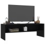 Schwarzer TV-Schrank aus Sperrholz, 120 x 40 x 40 cm von vidaXL, TV-Möbel - Ref: Foro24-800037, Preis: 57,15 €, Rabatt: %