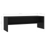 Schwarzer TV-Schrank aus Sperrholz, 120 x 40 x 40 cm von vidaXL, TV-Möbel - Ref: Foro24-800037, Preis: 57,15 €, Rabatt: %