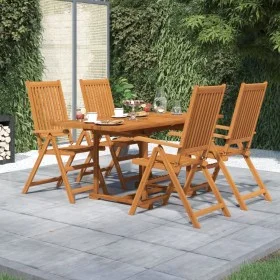Garden dining set 5 pieces solid acacia wood by vidaXL, Garden sets - Ref: Foro24-3079645, Price: 488,15 €, Discount: %