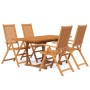 Garden dining set 5 pieces solid acacia wood by vidaXL, Garden sets - Ref: Foro24-3079645, Price: 479,86 €, Discount: %