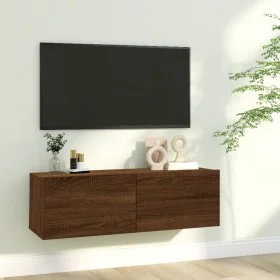 TV-Wandschrank aus braunem Eichensperrholz, 100 x 30 x 30 cm von vidaXL, TV-Möbel - Ref: Foro24-815098, Preis: 56,37 €, Rabat...