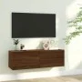 TV-Wandschrank aus braunem Eichensperrholz, 100 x 30 x 30 cm von vidaXL, TV-Möbel - Ref: Foro24-815098, Preis: 56,37 €, Rabat...