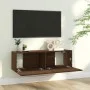 TV-Wandschrank aus braunem Eichensperrholz, 100 x 30 x 30 cm von vidaXL, TV-Möbel - Ref: Foro24-815098, Preis: 56,37 €, Rabat...