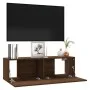 TV-Wandschrank aus braunem Eichensperrholz, 100 x 30 x 30 cm von vidaXL, TV-Möbel - Ref: Foro24-815098, Preis: 56,37 €, Rabat...