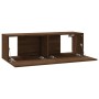 Mueble pared TV madera contrachapada roble marrón 100x30x30 cm de vidaXL, Muebles TV - Ref: Foro24-815098, Precio: 54,67 €, D...