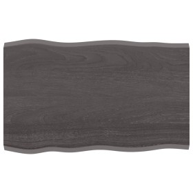 Tablero mesa madera tratada roble borde vivo marrón 80x50x2 cm de vidaXL, Tableros para mesas - Ref: Foro24-364007, Precio: 3...