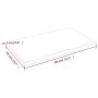 Tischplatte aus behandeltem Eichenholz, braune Live-Kante, 80 x 50 x 2 cm von vidaXL, Tischplatten - Ref: Foro24-364007, Prei...