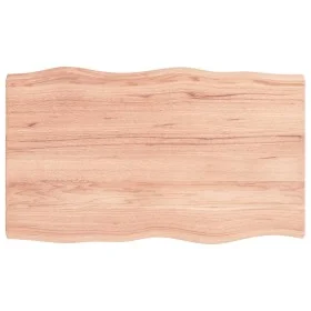 Treated wood table board with natural brown edge 100x60x(2-4)cm by vidaXL, Table tops - Ref: Foro24-363954, Price: 60,15 €, D...