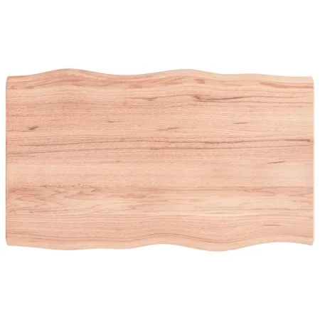 Tablero mesa madera tratada borde natural marrón 100x60x(2-4)cm de vidaXL, Tableros para mesas - Ref: Foro24-363954, Precio: ...