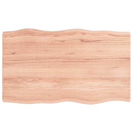 Tischplatte aus behandeltem Holz naturbraune Kante 100x60x(2-4)cm von vidaXL, Tischplatten - Ref: Foro24-363954, Preis: 60,15...