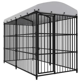 Außenzwinger mit Dach 300x150x210 cm von vidaXL, Hundehütten und Zäune - Ref: Foro24-170891, Preis: 596,94 €, Rabatt: %