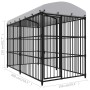 Perrera de exterior con techo 300x150x210 cm de vidaXL, Casetas y cercados para perros - Ref: Foro24-170891, Precio: 609,07 €...