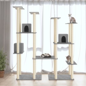 Katzenkratzbaum mit hellgrauen Sisalstämmen, 174 cm von vidaXL, Katzenmöbel - Ref: Foro24-171534, Preis: 144,96 €, Rabatt: %
