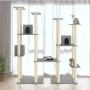 Rascador para gatos con postes de sisal gris claro 174 cm de vidaXL, Mobiliario para gatos - Ref: Foro24-171534, Precio: 142,...