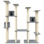 Rascador para gatos con postes de sisal gris claro 174 cm de vidaXL, Mobiliario para gatos - Ref: Foro24-171534, Precio: 145,...