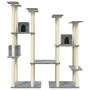 Rascador para gatos con postes de sisal gris claro 174 cm de vidaXL, Mobiliario para gatos - Ref: Foro24-171534, Precio: 142,...