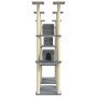 Rascador para gatos con postes de sisal gris claro 174 cm de vidaXL, Mobiliario para gatos - Ref: Foro24-171534, Precio: 145,...