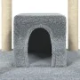 Rascador para gatos con postes de sisal gris claro 174 cm de vidaXL, Mobiliario para gatos - Ref: Foro24-171534, Precio: 142,...