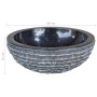 Lavabo mármol 40 cm negro