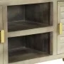 Solid mango wood TV stand with gray brass, 110x30x48 cm by vidaXL, TV Furniture - Ref: Foro24-246681, Price: 178,09 €, Discou...