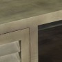 Mueble para TV madera maciza mango con latón gris 110x30x48 cm de vidaXL, Muebles TV - Ref: Foro24-246681, Precio: 152,63 €