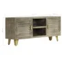TV-Möbel aus massivem Mangoholz mit grauem Messing 110x30x48 cm von vidaXL, TV-Möbel - Ref: Foro24-246681, Preis: 178,09 €, R...